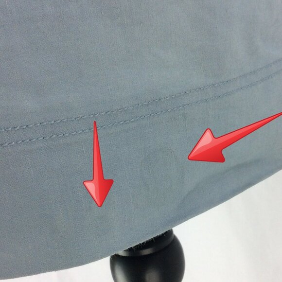 Theory Short Sleeve Utility Dress Womens Size 8 Eggshell Blue MISSING BELT STAIN - Picture 11 of 14